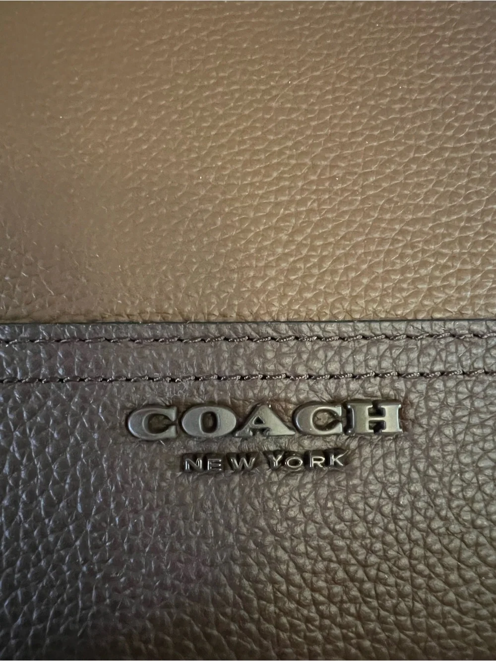 Coach Men's Dark Brown Leather Backpack